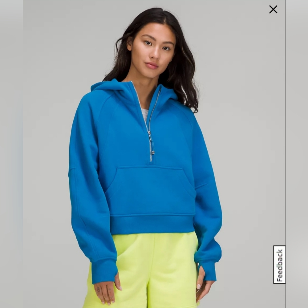 Lululemon Scuba Oversized Half-Zip Hoodie Poolside Size XL/XXL